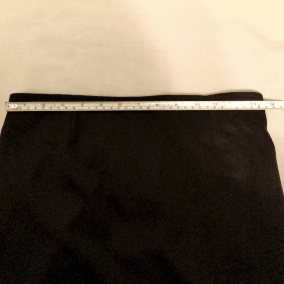 Vintage Sears Kids Elastic Waistband Slit Detail Black Skirt - Picture 5 of 5